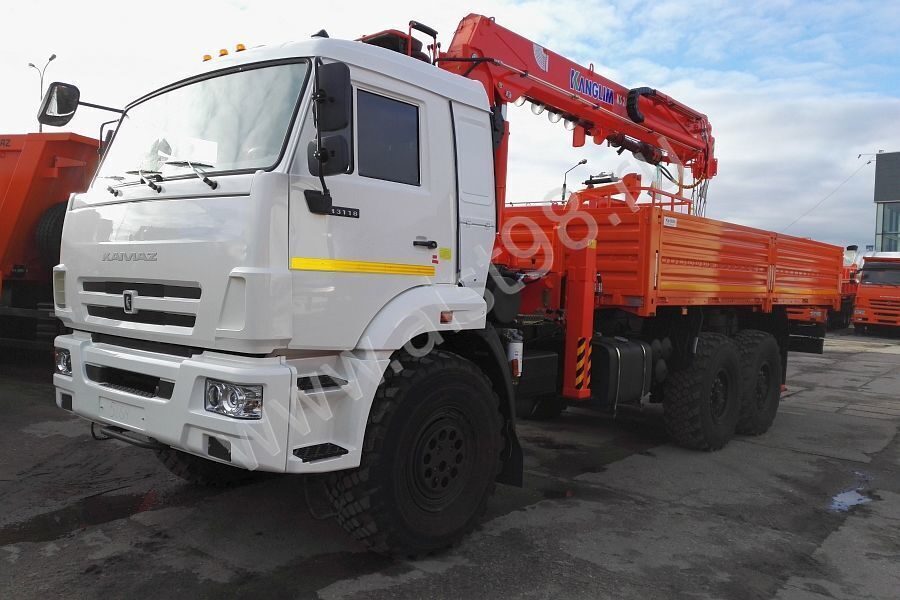 Бортовой КАМАЗ-43118 с КМУ Kanglim KS2056H