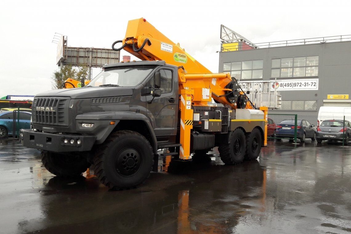 Автовышка Hansin HS450A (45 метров) на базе УРАЛ-Некст