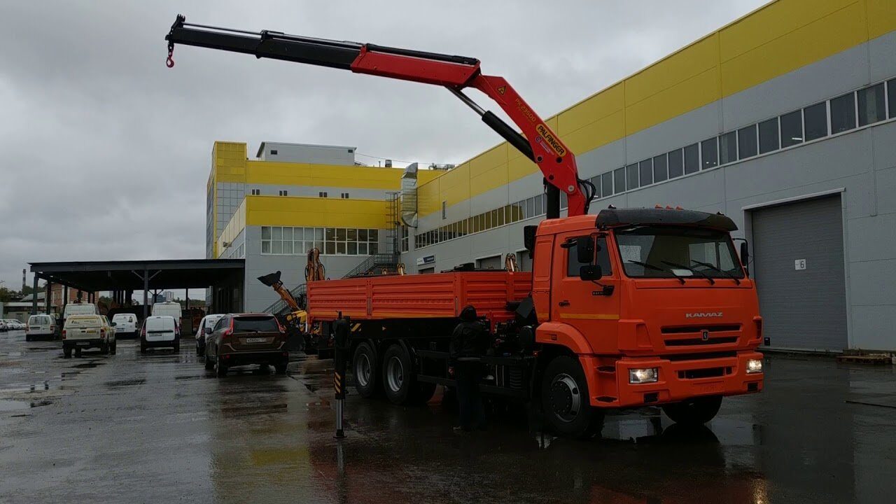 Бортовой КАМАЗ-65115 с КМУ Palfinger PK 23500A