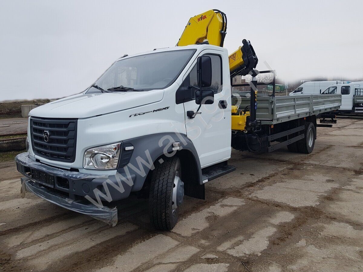 Бортовой ГАЗон-Некст (10-тонник) с КМУ Hyva HB100E2