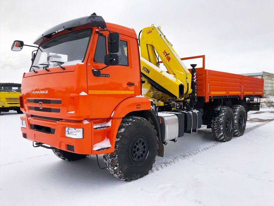 Бортовой КАМАЗ-43118 с КМУ HYVA HB230E2