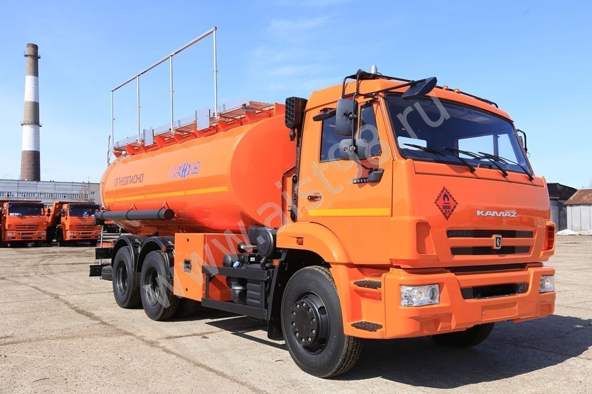 Топливозаправщик (бензовоз) АТЗ 16 м3 на шасси КАМАЗ 65115