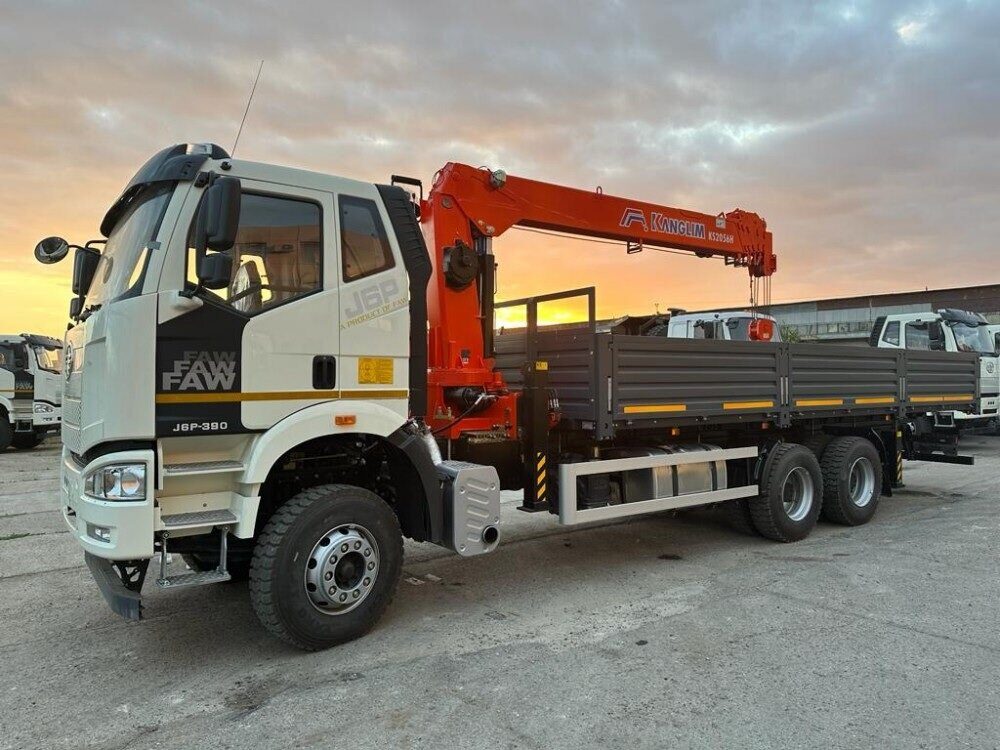 Бортовой FAW 3250 (6x4) с КМУ Kanglim 2056