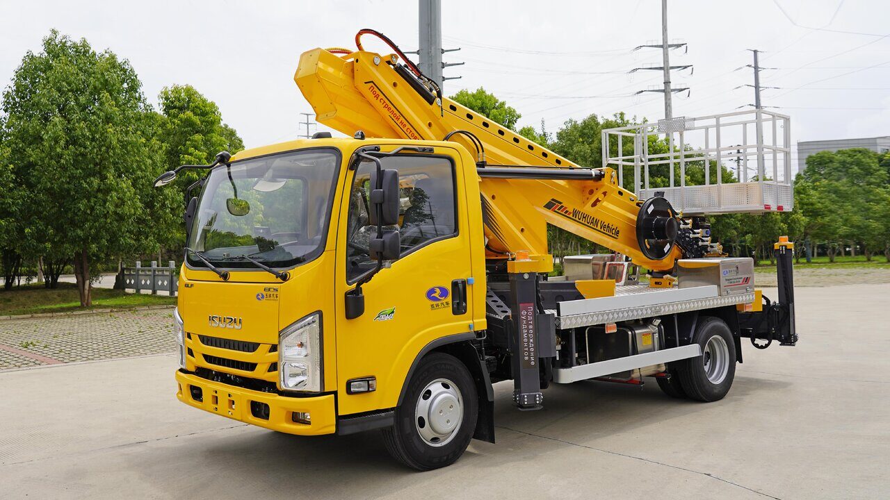 Автовышка GKS24 (24 метра) на базе ISUZU ELF