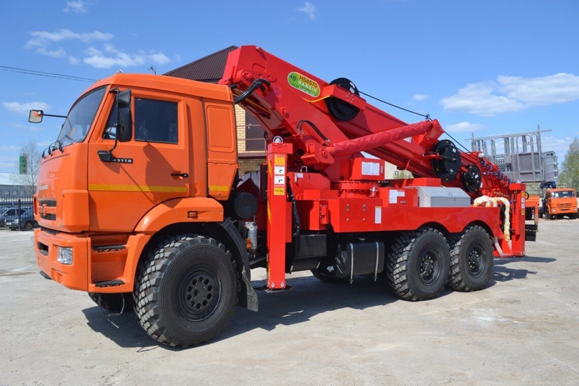 Автовышка Hansin HS450A (45 метров) на базе КАМАЗ-43118