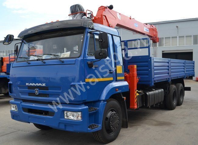 Бортовой КАМАЗ-65117 с КМУ Kanglim KS2056H