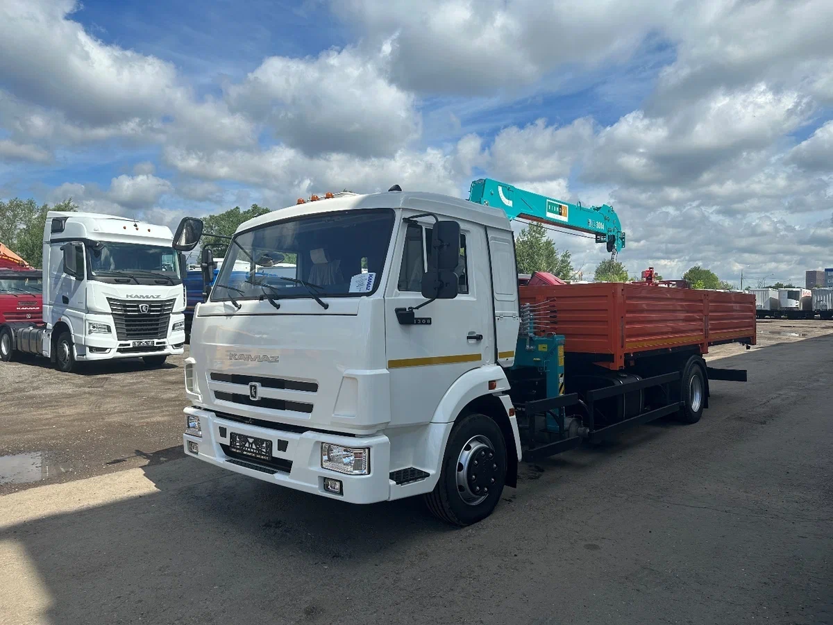 Бортовой КАМАЗ-4308 с КМУ HKTC HLC-3014