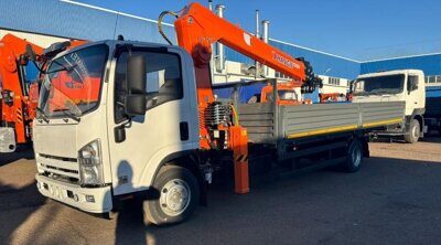 Бортовой ISUZU ABEX A105 с КМУ HANGIL 514