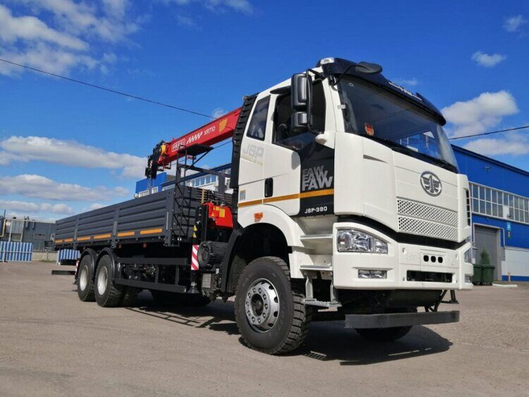 Бортовой FAW 3250 (6x4) с КМУ Fassi XR716
